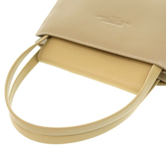 HERMÈS Lucy MM Box Calf Chevre Beige Tote Bag 1430 - Picture 6 of 9